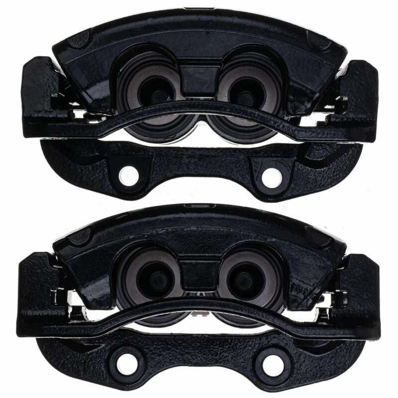 Power Stop 02-06 Cadillac Escalade Rear Black Caliper - Pair w/Bracket