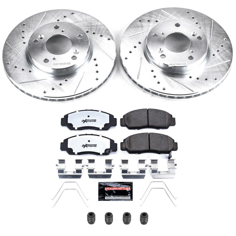 Power Stop 06-11 Honda Civic Front Z26 Street Brake Kit