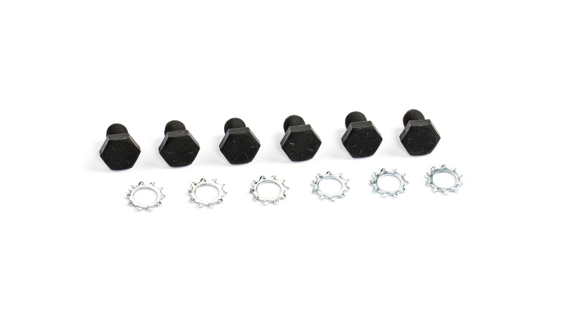 Cometic Flexplate Bolts 7/16 - 20 x 11/16in - Grade 8 With Black Oxide Finish and Lock Washers