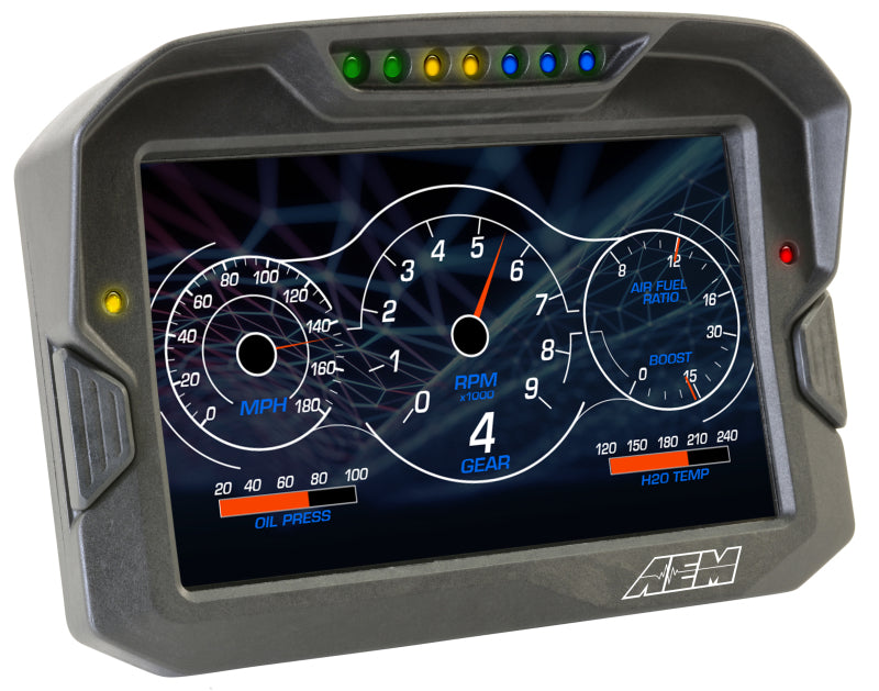 AEM CD-7 Non Logging GPS Enabled Race Dash Carbon Fiber Digital Display w/o VDM (CAN Input Only)