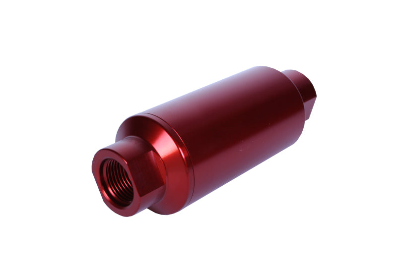 Aeromotive In-Line Filter - (AN-10) 10 Micron Microglass Element Red Anodize Finish