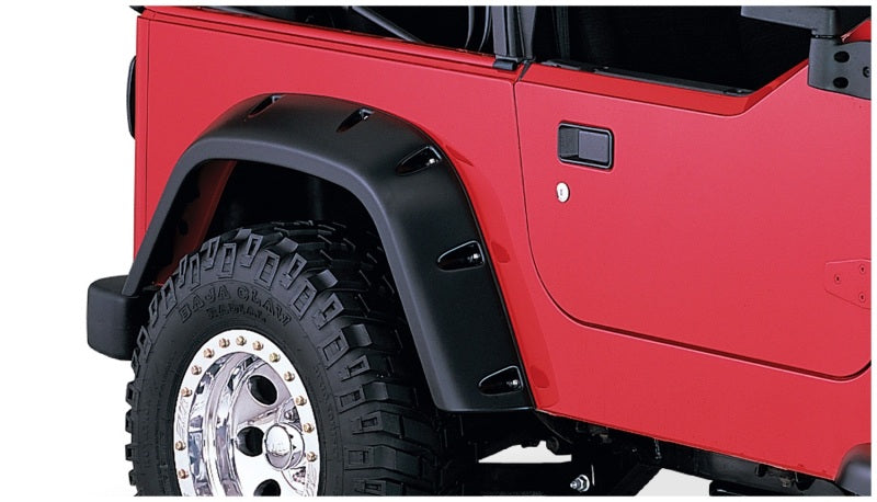 Bushwacker 97-06 Jeep TJ Pocket Style Flares 4pc - Black