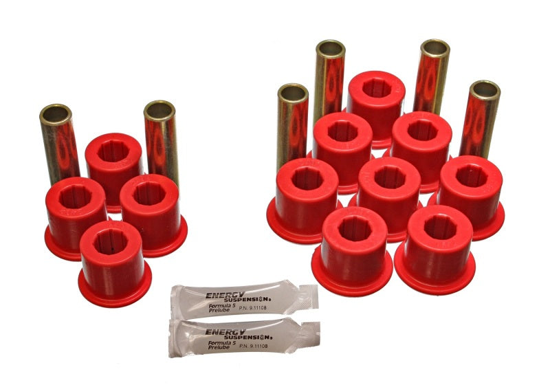 Energy Suspension Rear Spring Bushing Set - Red