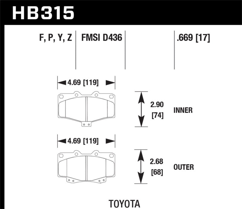 Hawk HPS Street Brake Pads