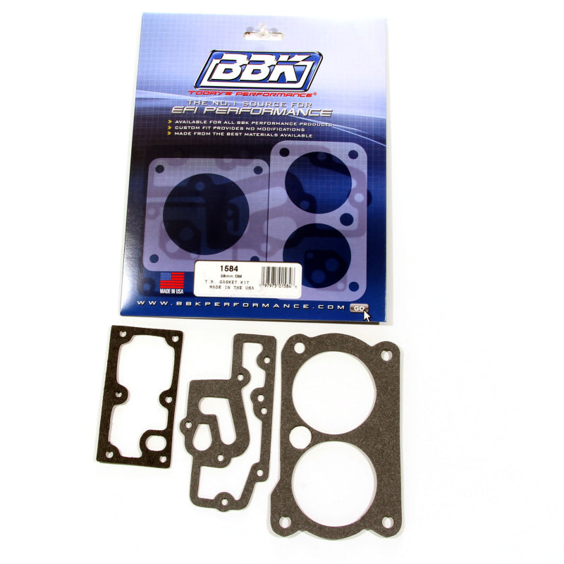 BBK 85-97 GM 305350 LT1 Twin 58mm Throttle Body Gasket Kit