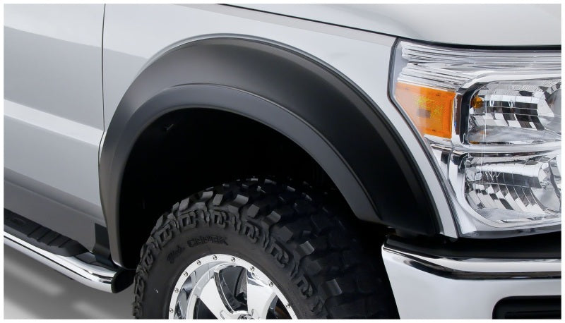 Bushwacker 11-16 Ford F-250 Super Duty Styleside Extend-A-Fender Style Flares 2pc - Black