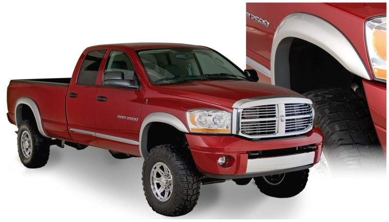 Bushwacker 02-08 Dodge Ram 1500 Fleetside Extend-A-Fender Style Flares 4pc 78.0/96.0in Bed - Black