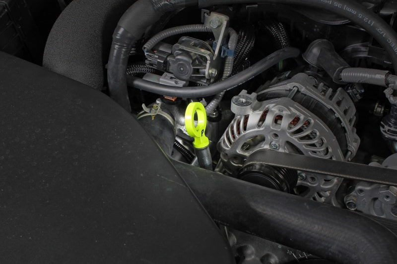 Perrin Subaru Dipstick Handle Loop Style - Neon Yellow