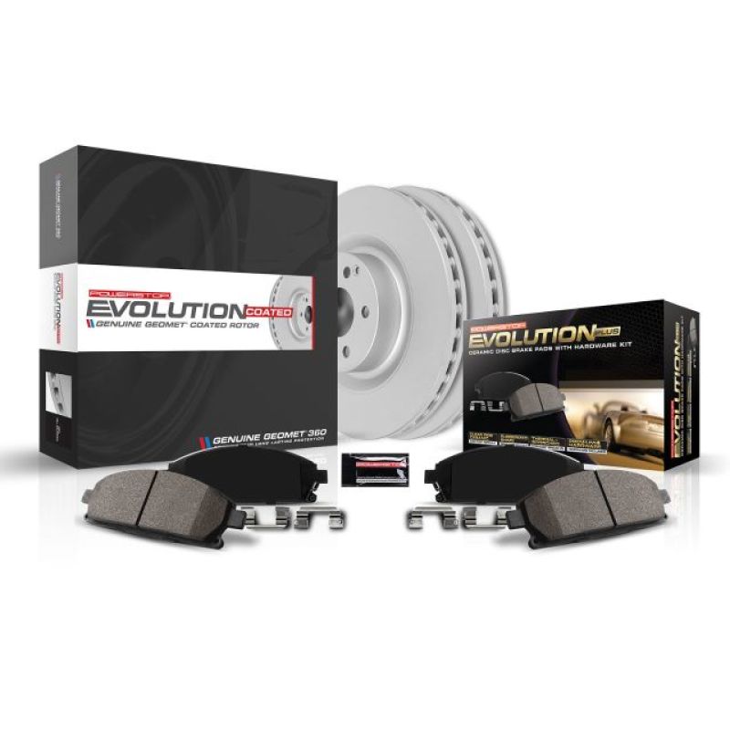 Power Stop 13-19 Honda Accord Front Z17 Evolution Geomet Coated Brake Kit