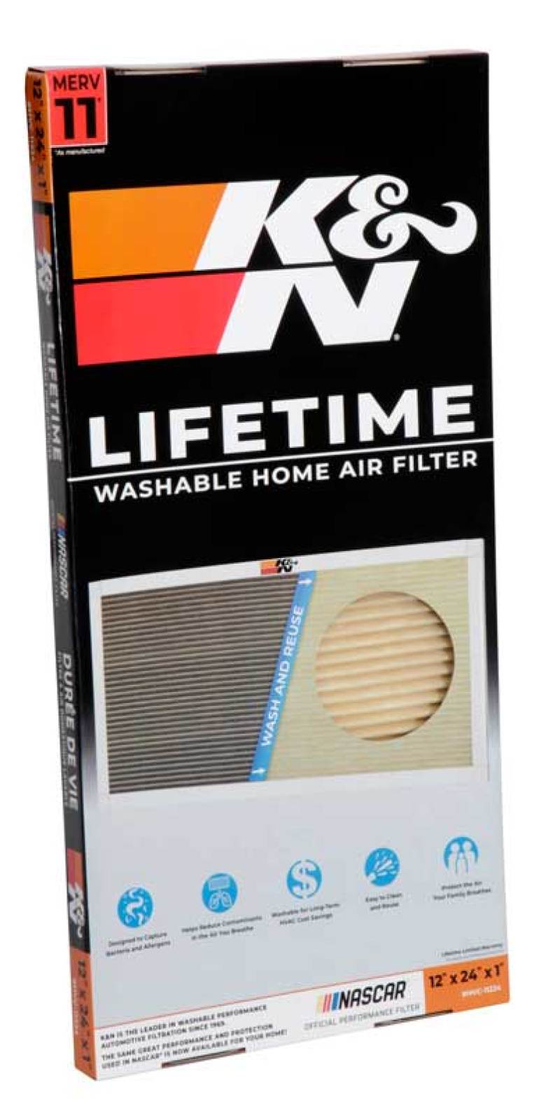 K&N HVAC Filter - 12 x 24 x 1