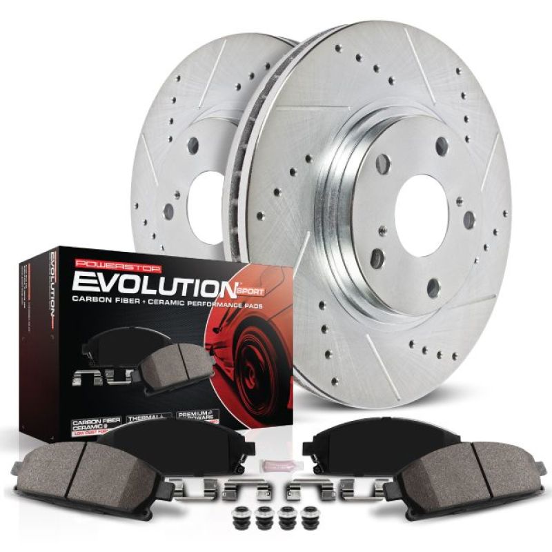 Power Stop 2004 Cadillac XLR Front Z23 Evolution Sport Brake Kit