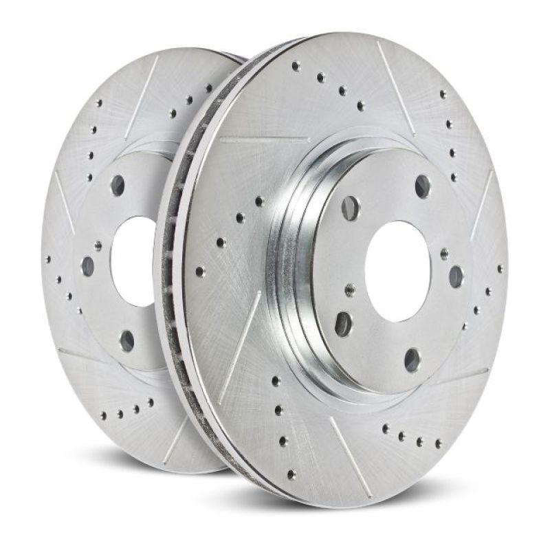 Power Stop 03-07 Jeep Liberty Rear Evolution Drilled & Slotted Rotors - Pair