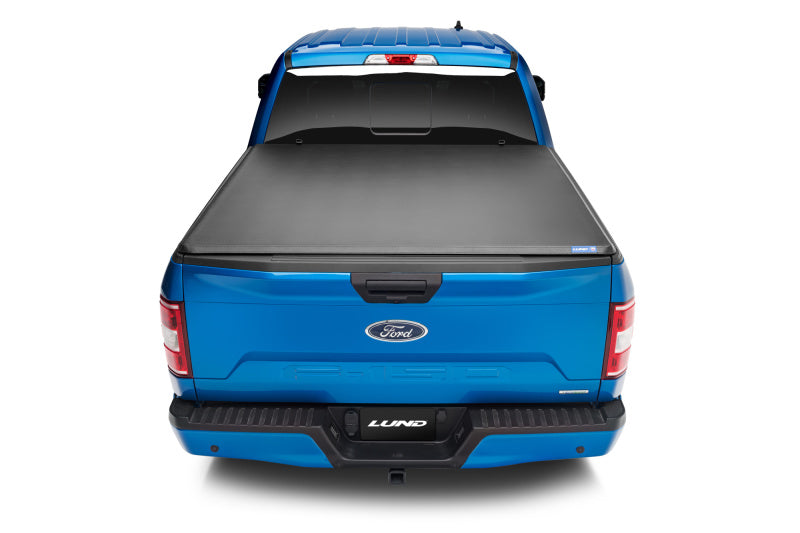 Lund 99-17 Ford F-250 Super Duty Styleside (8ft. Bed) Hard Fold Tonneau Cover - Black