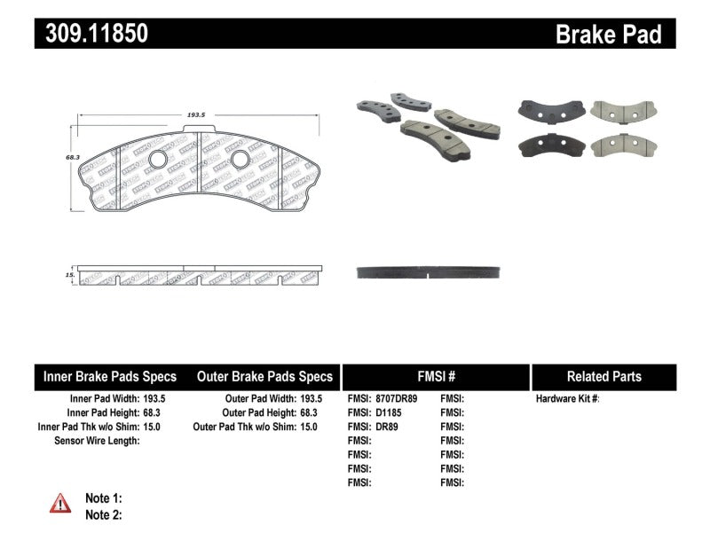 StopTech Performance 06-09 Chevrolet Corvette Z06 Front Brake Pads