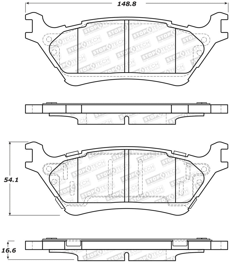 StopTech Street Brake Pads - Rear