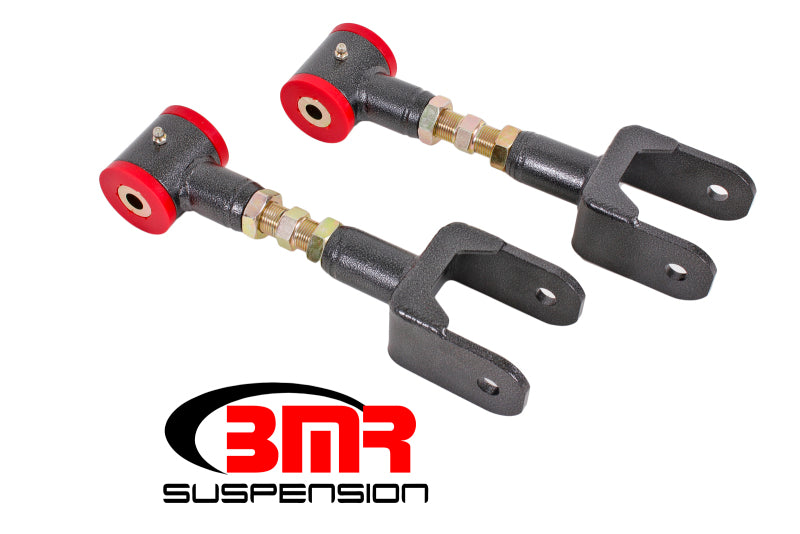 BMR 79-04 Fox Mustang Upper Control Arms On-Car Adj. (Polyurethane) - Black Hammertone